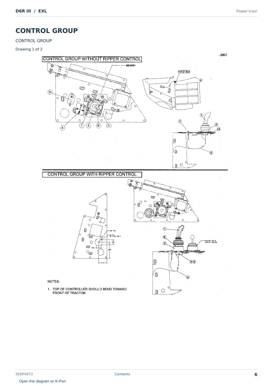 Caterpillar D6R III S/N EXL Partsbook SEBP4972 (English) - sample page 6 of 10 Caterpillar D6R III S/N EXL Partsbook SEBP4972 (English) - sample page 6 of 10