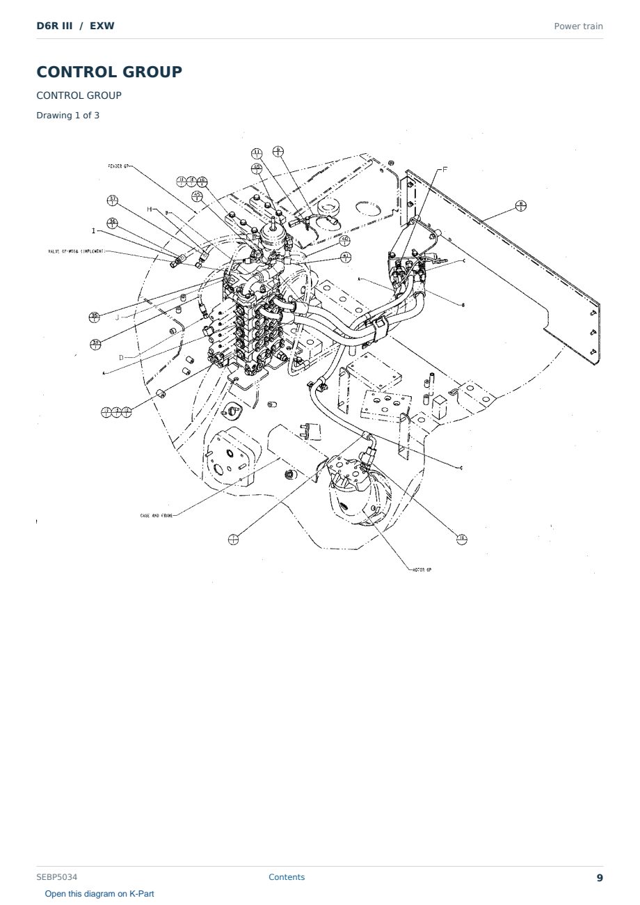 Caterpillar D6R III S/N EXW Partsbook SEBP5034 (English) - sample page 9 of 10 Caterpillar D6R III S/N EXW Partsbook SEBP5034 (English) - sample page 9 of 10