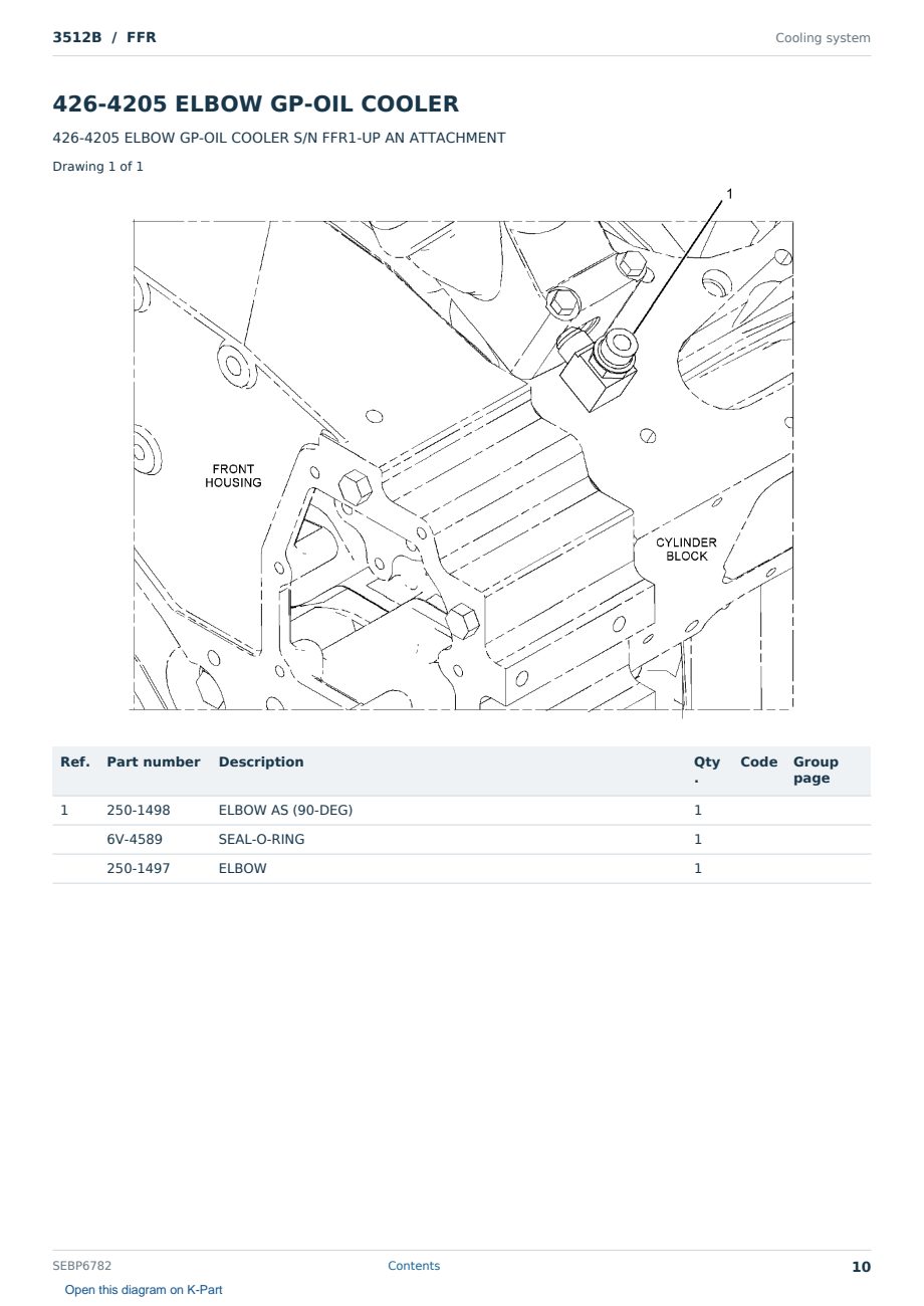 Caterpillar 3512B S/N FFR Partsbook SEBP6782 (English) - sample page 10 of 10 Caterpillar 3512B S/N FFR Partsbook SEBP6782 (English) - sample page 10 of 10