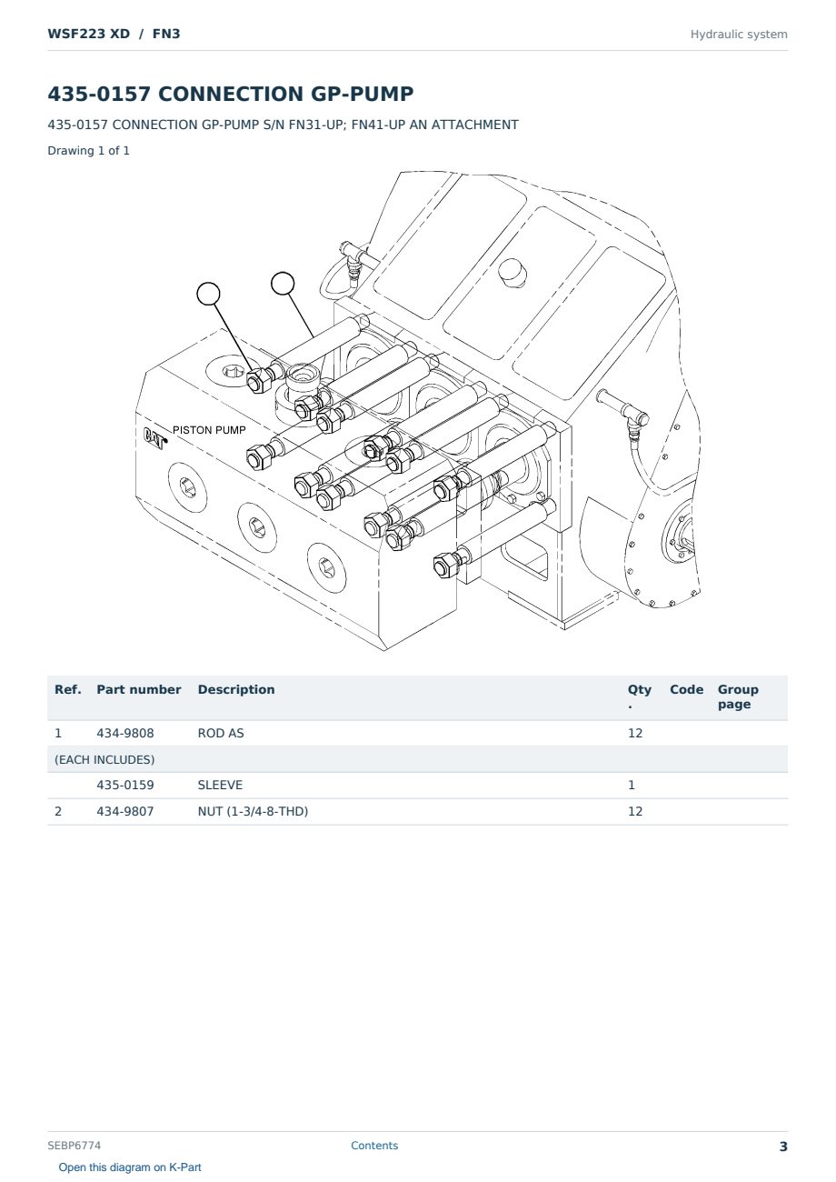 Caterpillar WSF223 XD S/N FN3 Partsbook SEBP6774 (English) - sample page 3 of 10 Caterpillar WSF223 XD S/N FN3 Partsbook SEBP6774 (English) - sample page 3 of 10