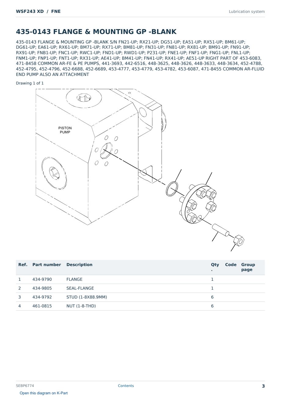Caterpillar WSF243 XD S/N FNE Partsbook SEBP6774 (English) - sample page 3 of 10 Caterpillar WSF243 XD S/N FNE Partsbook SEBP6774 (English) - sample page 3 of 10