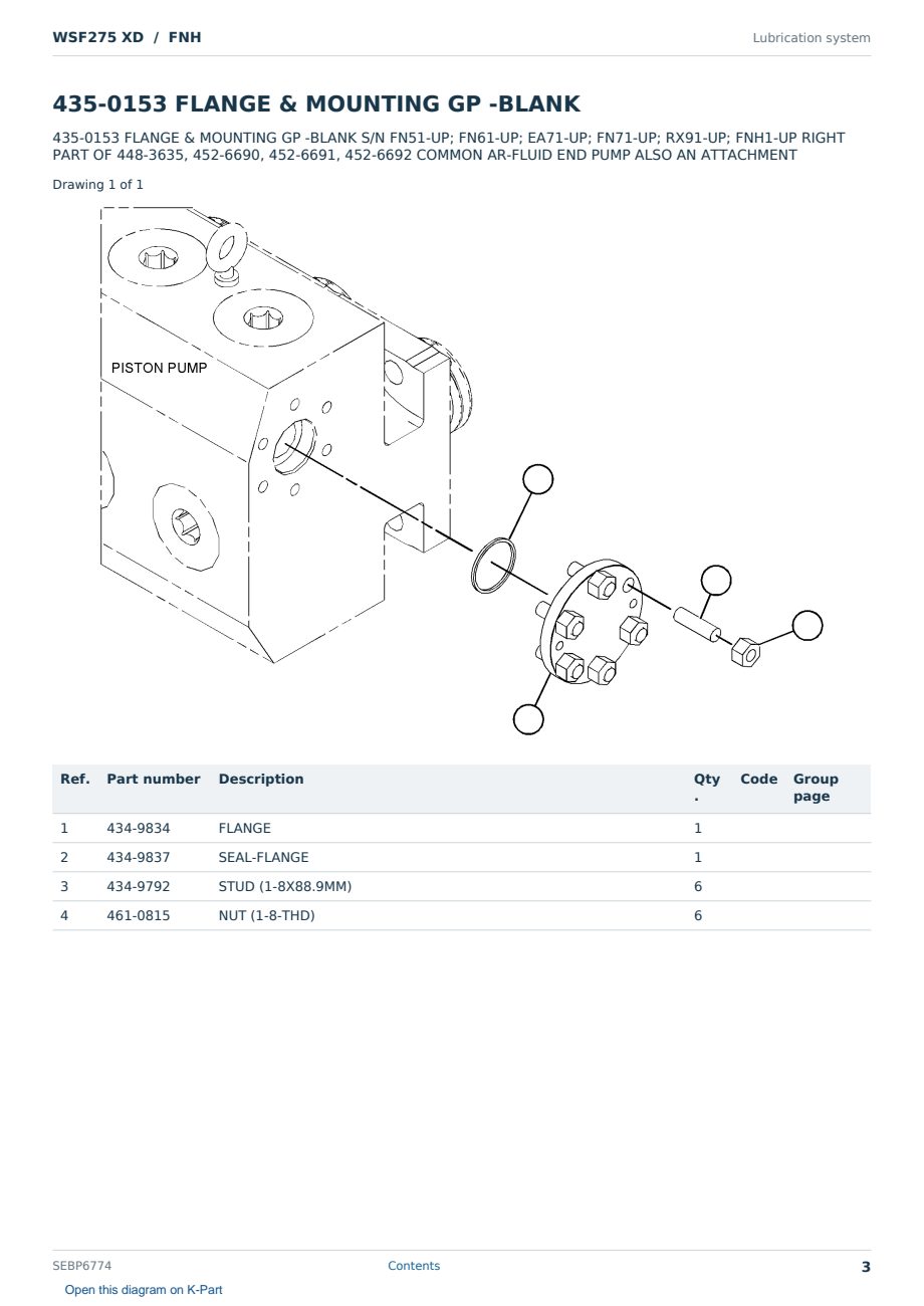 Caterpillar WSF275 XD S/N FNH Partsbook SEBP6774 (English) - sample page 3 of 10 Caterpillar WSF275 XD S/N FNH Partsbook SEBP6774 (English) - sample page 3 of 10