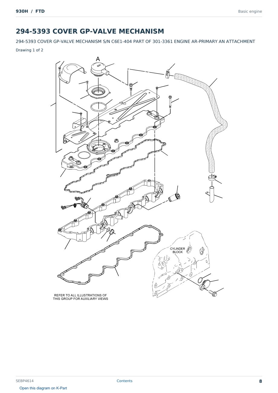 Caterpillar 930H S/N FTD Partsbook SEBP4614 (English) - sample page 8 of 10 Caterpillar 930H S/N FTD Partsbook SEBP4614 (English) - sample page 8 of 10