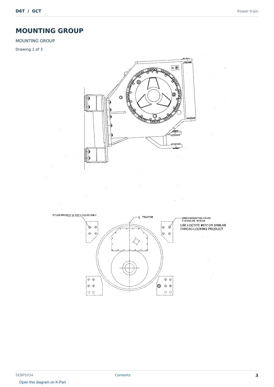 Caterpillar D6T S/N GCT Partsbook SEBP5034 (English) - sample page 3 of 10 Caterpillar D6T S/N GCT Partsbook SEBP5034 (English) - sample page 3 of 10