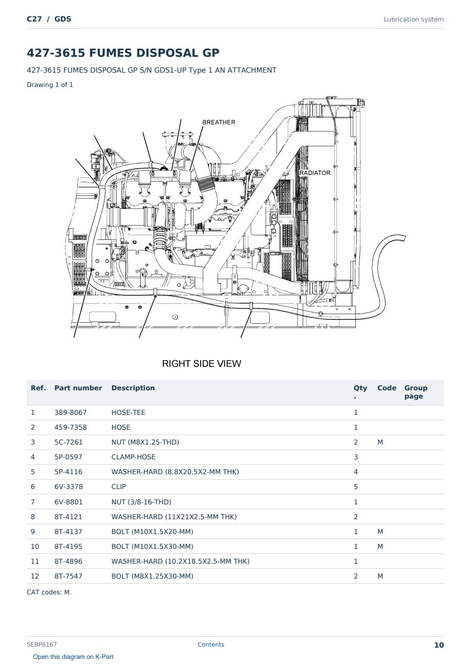 Caterpillar C27 S/N GDS Partsbook SEBP6167 (English) - sample page 10 of 10 Caterpillar C27 S/N GDS Partsbook SEBP6167 (English) - sample page 10 of 10