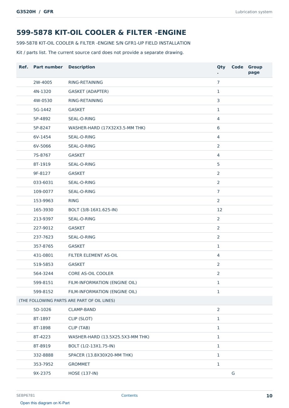 Caterpillar G3520H S/N GFR Partsbook SEBP6781 (English) - sample page 10 of 10 Caterpillar G3520H S/N GFR Partsbook SEBP6781 (English) - sample page 10 of 10