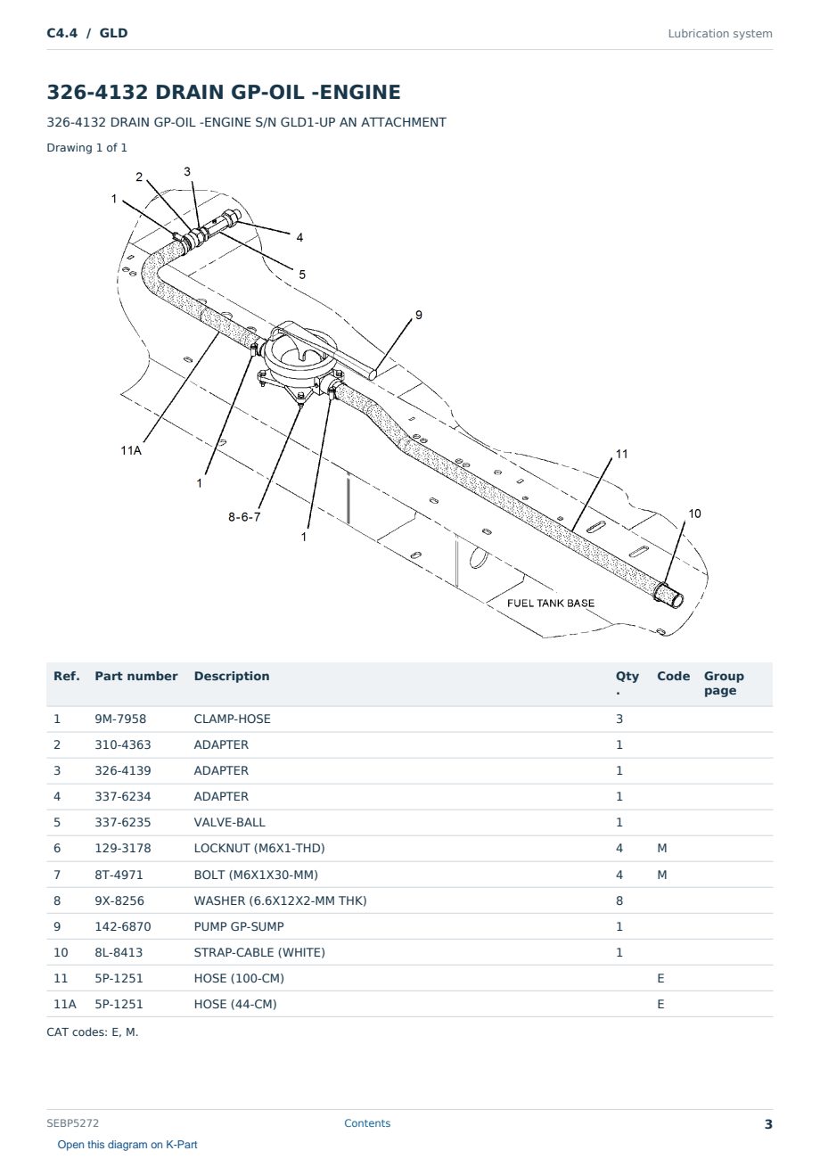 Caterpillar C4.4 S/N GLD Partsbook SEBP5272 (English) - sample page 3 of 10 Caterpillar C4.4 S/N GLD Partsbook SEBP5272 (English) - sample page 3 of 10