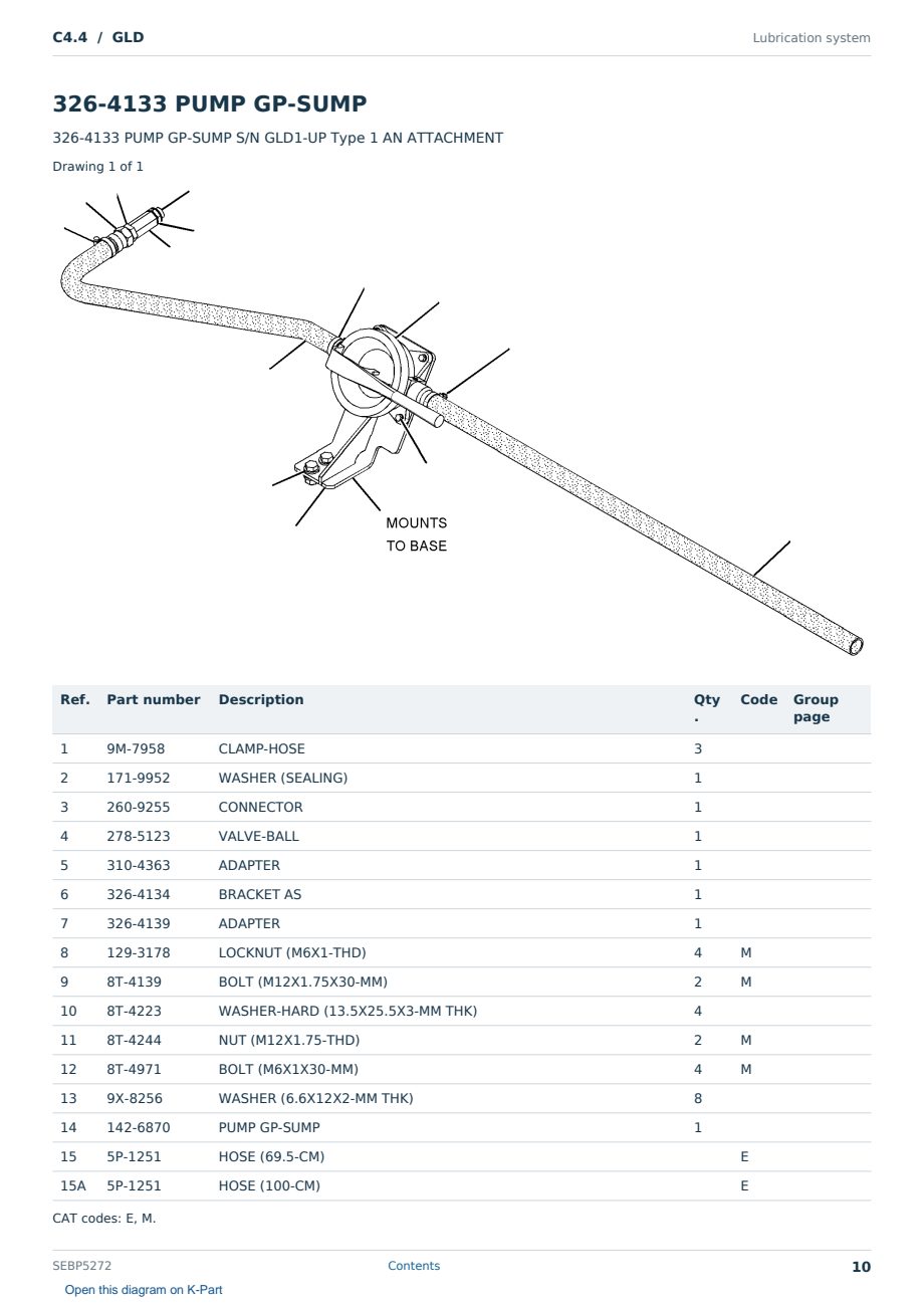 Caterpillar C4.4 S/N GLD Partsbook SEBP5272 (English) - sample page 10 of 10 Caterpillar C4.4 S/N GLD Partsbook SEBP5272 (English) - sample page 10 of 10
