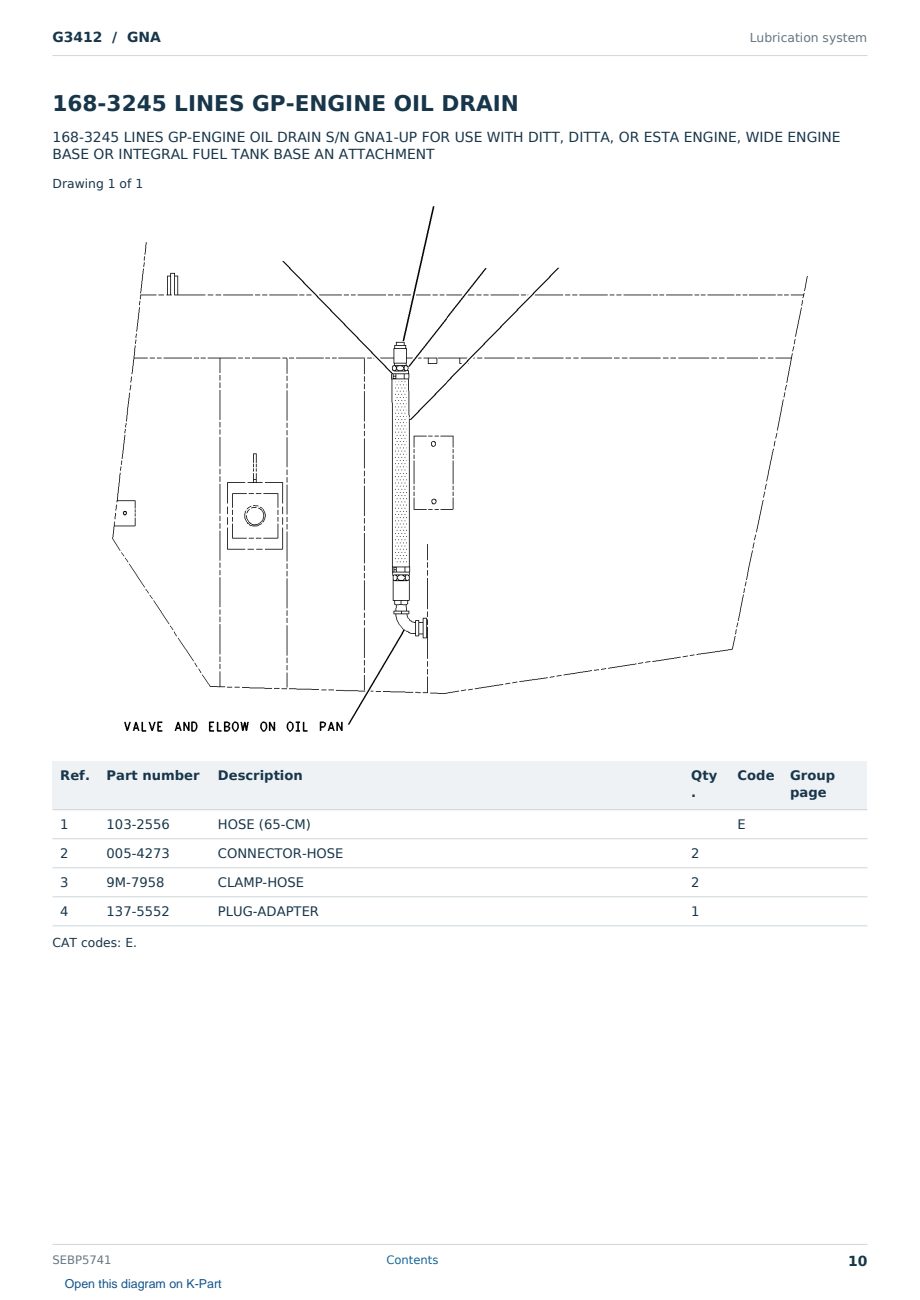 Caterpillar G3412 S/N GNA Partsbook SEBP5741 (English) - sample page 10 of 10 Caterpillar G3412 S/N GNA Partsbook SEBP5741 (English) - sample page 10 of 10