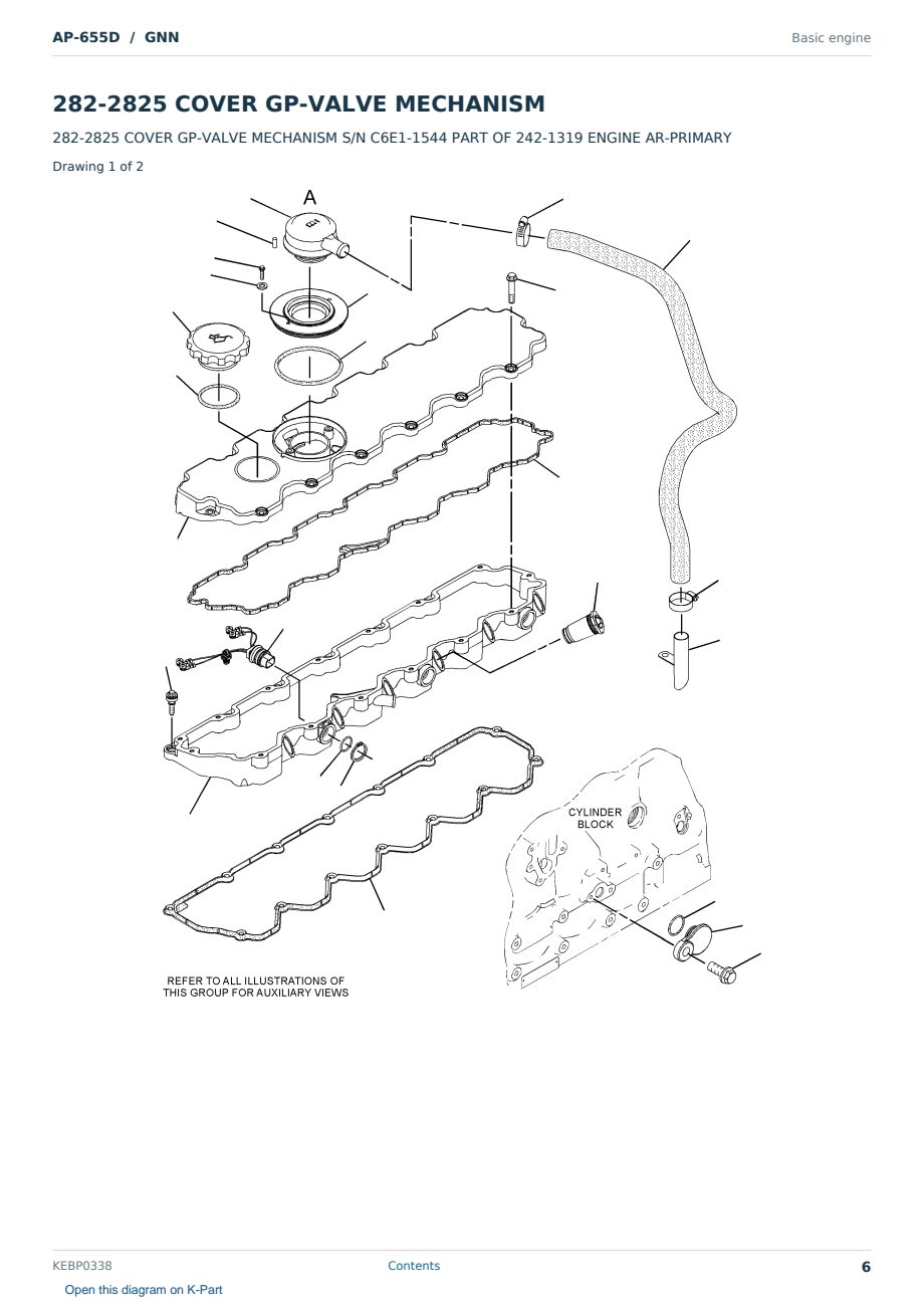 Caterpillar AP-655D S/N GNN Partsbook KEBP0338 (English) - sample page 6 of 10 Caterpillar AP-655D S/N GNN Partsbook KEBP0338 (English) - sample page 6 of 10