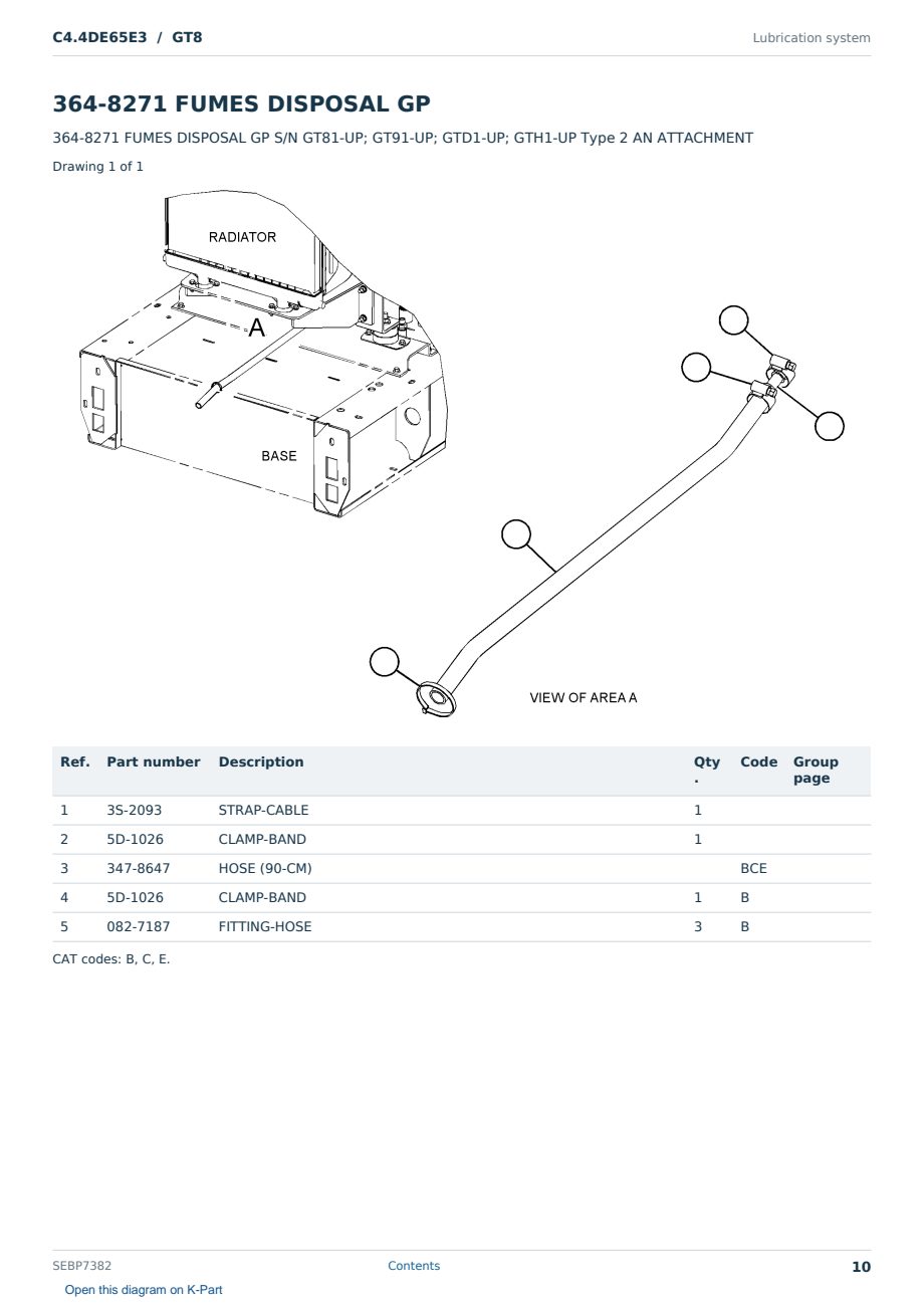 Caterpillar C4.4DE65E3 S/N GT8 Partsbook SEBP7382 (English) - sample page 10 of 10 Caterpillar C4.4DE65E3 S/N GT8 Partsbook SEBP7382 (English) - sample page 10 of 10
