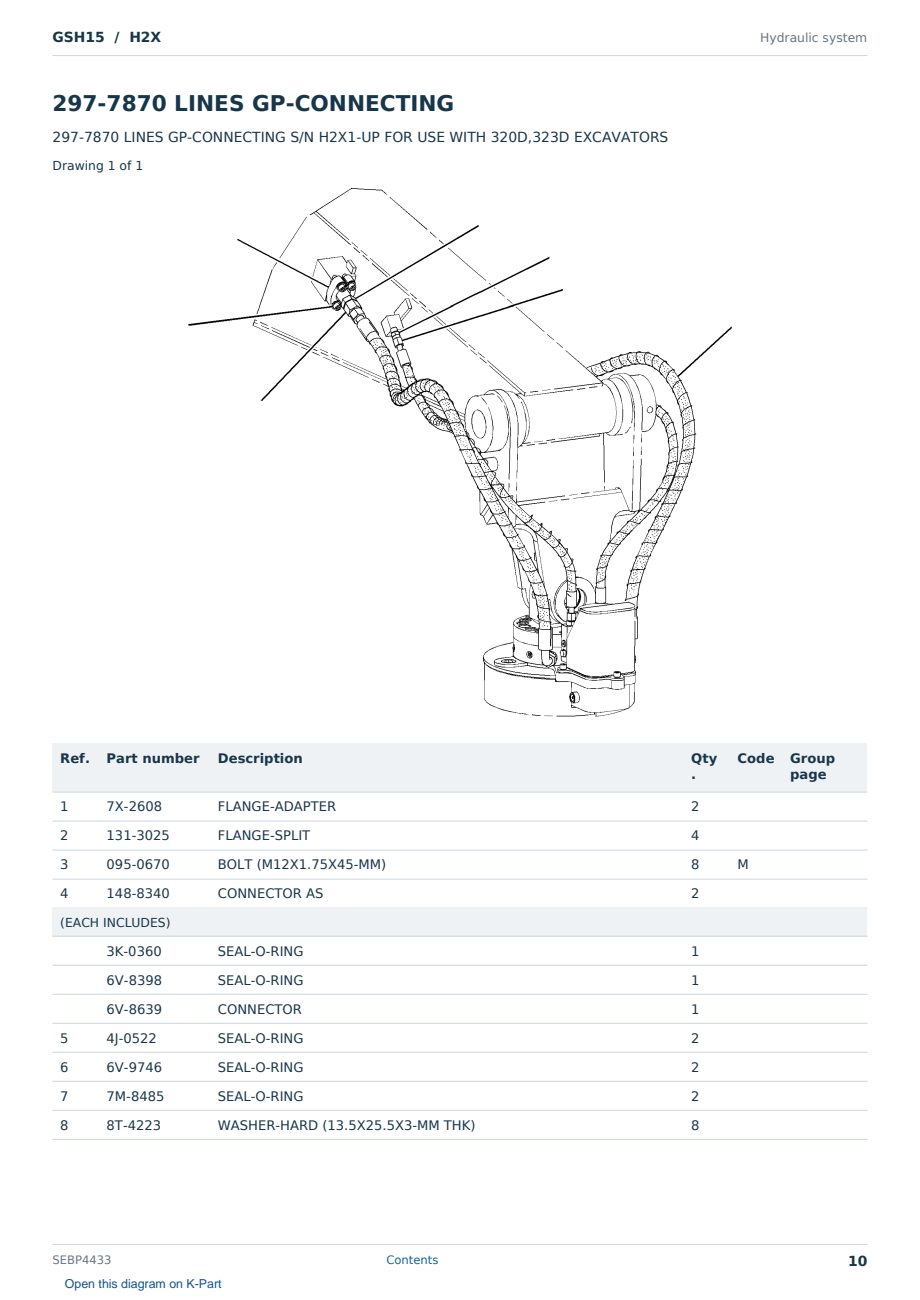 Caterpillar GSH15 S/N H2X Partsbook SEBP4433 (English) - sample page 10 of 10 Caterpillar GSH15 S/N H2X Partsbook SEBP4433 (English) - sample page 10 of 10