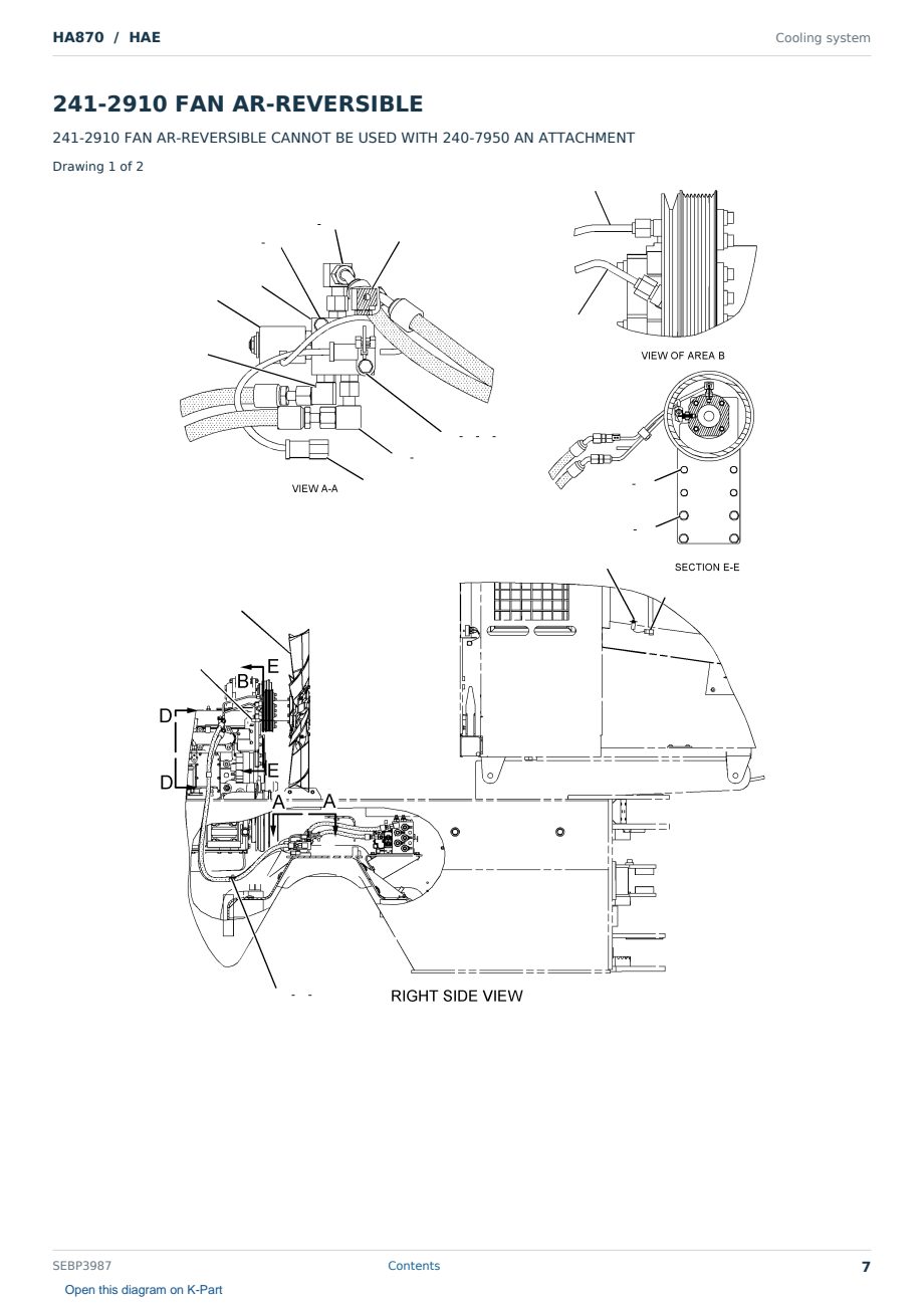 Caterpillar HA870 S/N HAE Partsbook SEBP3987 (English) - sample page 7 of 10 Caterpillar HA870 S/N HAE Partsbook SEBP3987 (English) - sample page 7 of 10