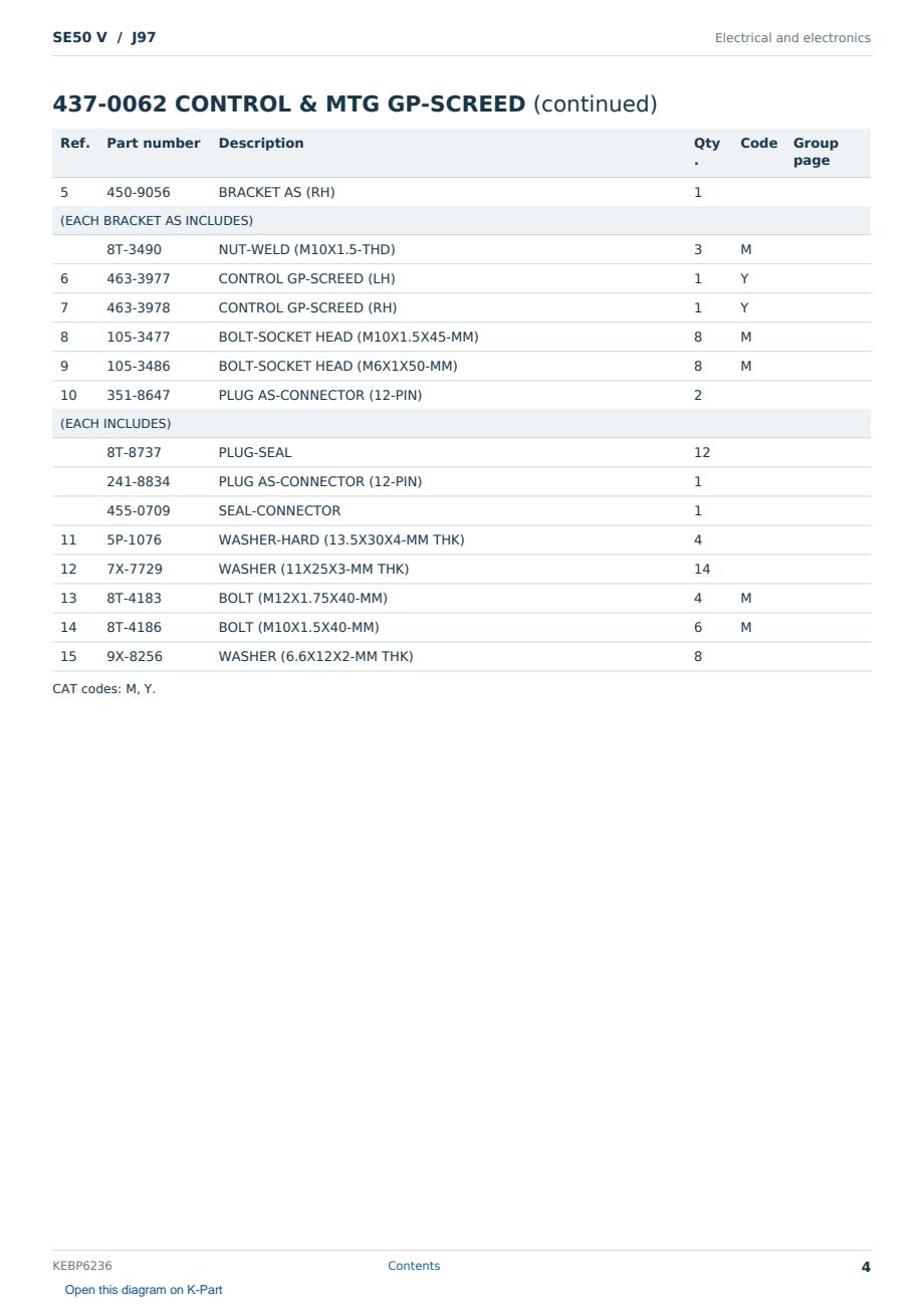 Caterpillar SE50 V S/N J97 Partsbook KEBP6236 (English) - sample page 4 of 10 Caterpillar SE50 V S/N J97 Partsbook KEBP6236 (English) - sample page 4 of 10