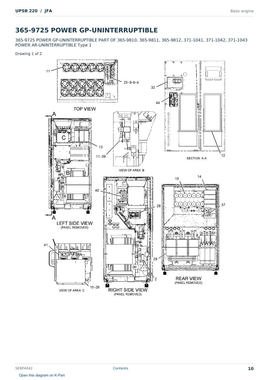 Caterpillar UPSB 220 S/N JFA Partsbook SEBP4042 (English) - sample page 10 of 10 Caterpillar UPSB 220 S/N JFA Partsbook SEBP4042 (English) - sample page 10 of 10