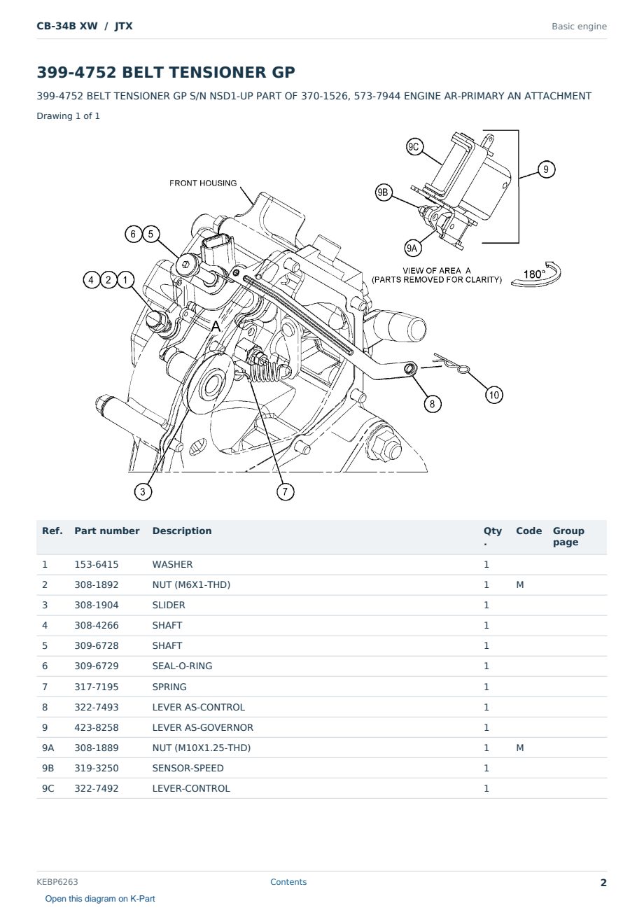 Caterpillar CB-34B XW S/N JTX Partsbook KEBP6263 (English) - sample page 2 of 10 Caterpillar CB-34B XW S/N JTX Partsbook KEBP6263 (English) - sample page 2 of 10