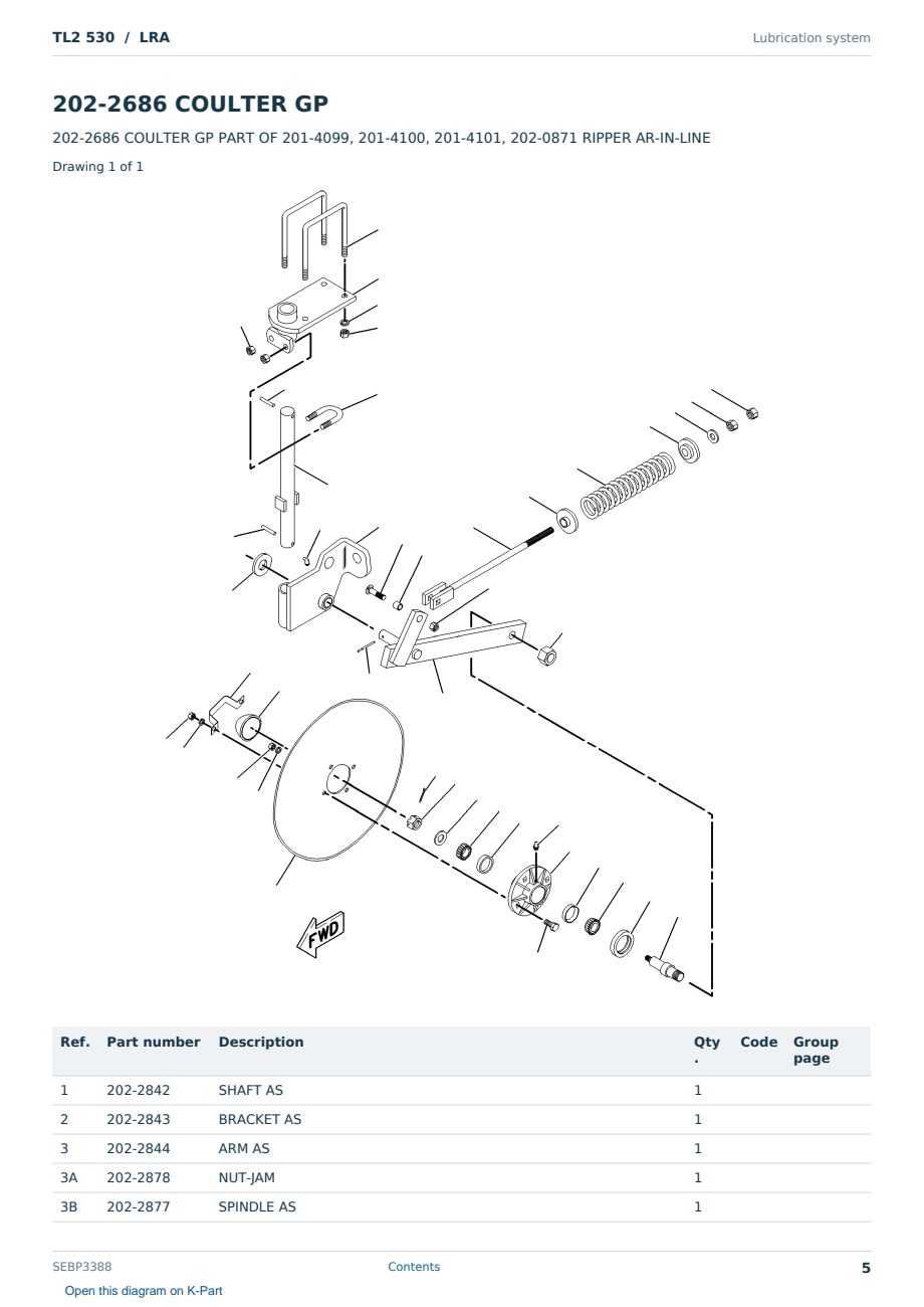 Caterpillar TL2 530 S/N LRA Partsbook SEBP3388 (English) - sample page 5 of 10 Caterpillar TL2 530 S/N LRA Partsbook SEBP3388 (English) - sample page 5 of 10