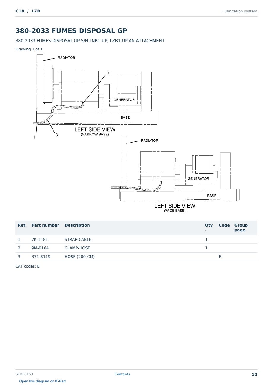 Caterpillar C18 S/N LZB Partsbook SEBP6163 (English) - sample page 10 of 10 Caterpillar C18 S/N LZB Partsbook SEBP6163 (English) - sample page 10 of 10