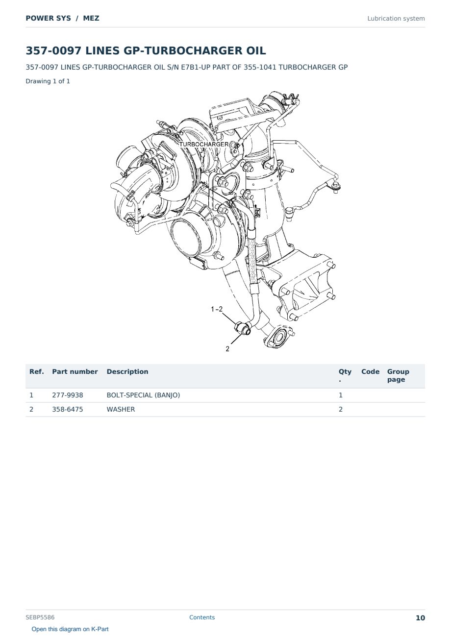 Caterpillar POWER SYS S/N MEZ Partsbook SEBP5586 (English) - sample page 10 of 10 Caterpillar POWER SYS S/N MEZ Partsbook SEBP5586 (English) - sample page 10 of 10