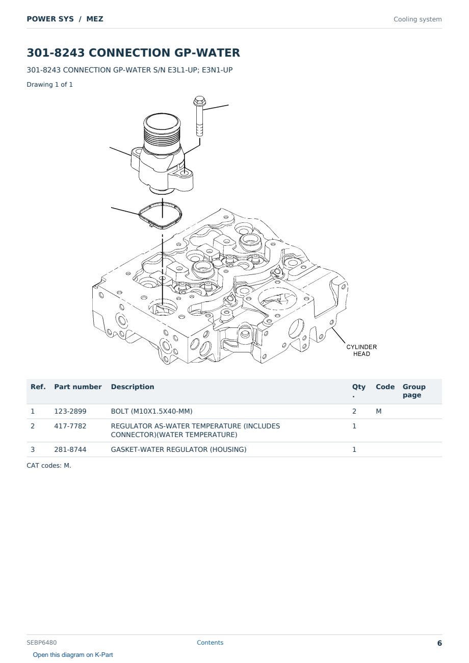 Caterpillar POWER SYS S/N MEZ Partsbook SEBP6480 (English) - sample page 6 of 10 Caterpillar POWER SYS S/N MEZ Partsbook SEBP6480 (English) - sample page 6 of 10