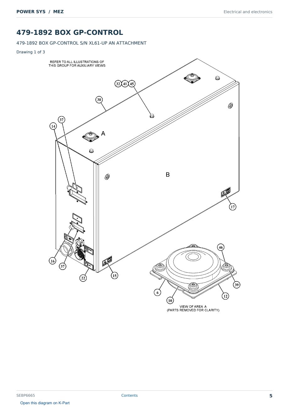Caterpillar POWER SYS S/N MEZ Partsbook SEBP6665 (English) - sample page 5 of 10 Caterpillar POWER SYS S/N MEZ Partsbook SEBP6665 (English) - sample page 5 of 10