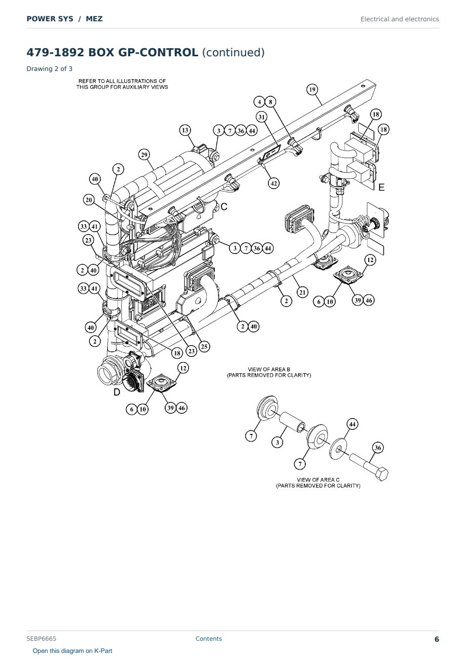 Caterpillar POWER SYS S/N MEZ Partsbook SEBP6665 (English) - sample page 6 of 10 Caterpillar POWER SYS S/N MEZ Partsbook SEBP6665 (English) - sample page 6 of 10