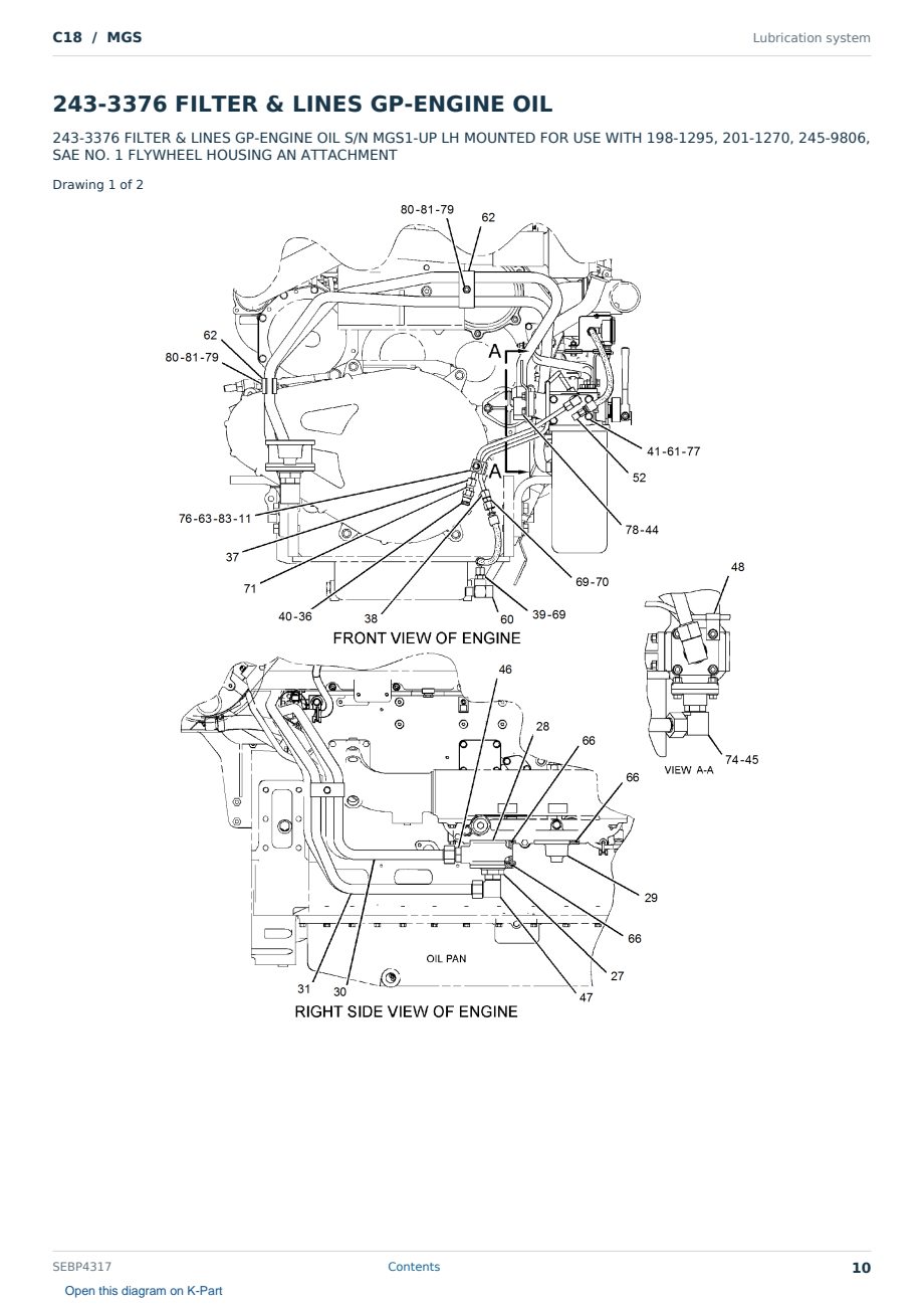 Caterpillar C18 S/N MGS Partsbook SEBP4317 (English) - sample page 10 of 10 Caterpillar C18 S/N MGS Partsbook SEBP4317 (English) - sample page 10 of 10