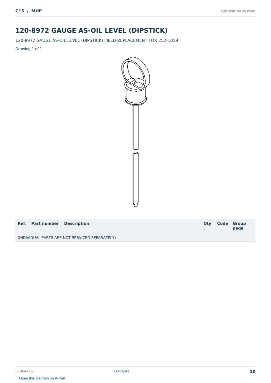 Caterpillar C15 S/N MHP Partsbook SEBP4776 (English) - sample page 10 of 10 Caterpillar C15 S/N MHP Partsbook SEBP4776 (English) - sample page 10 of 10