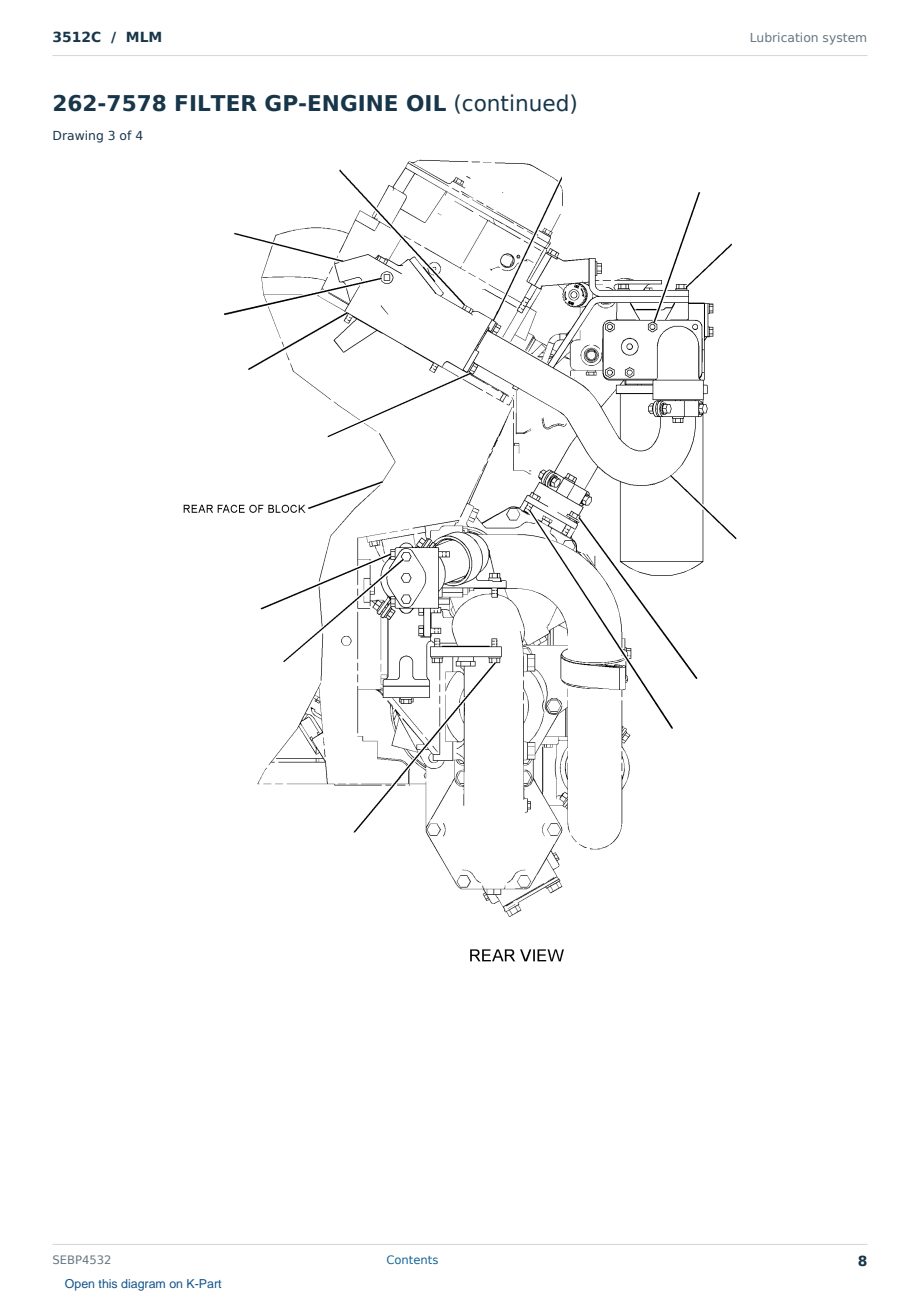 Caterpillar 3512C S/N MLM Partsbook SEBP4532 (English) - sample page 8 of 10 Caterpillar 3512C S/N MLM Partsbook SEBP4532 (English) - sample page 8 of 10