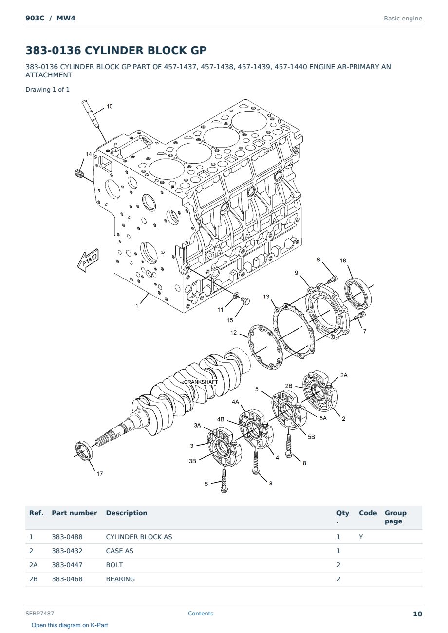 Caterpillar 903C S/N MW4 Partsbook SEBP7487 (English) - sample page 10 of 10 Caterpillar 903C S/N MW4 Partsbook SEBP7487 (English) - sample page 10 of 10