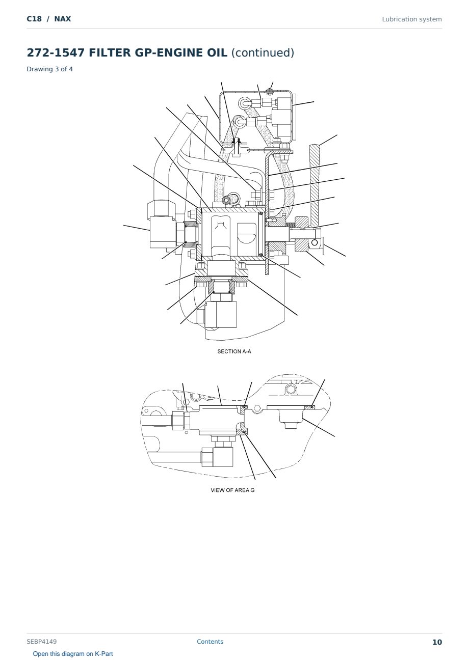Caterpillar C18 S/N NAX Partsbook SEBP4149 (English) - sample page 10 of 10 Caterpillar C18 S/N NAX Partsbook SEBP4149 (English) - sample page 10 of 10