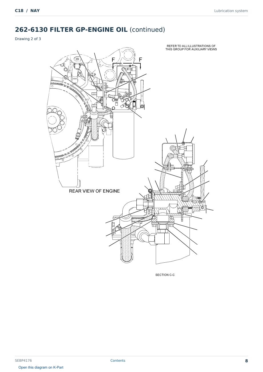 Caterpillar C18 S/N NAY Partsbook SEBP4176 (English) - sample page 8 of 10 Caterpillar C18 S/N NAY Partsbook SEBP4176 (English) - sample page 8 of 10