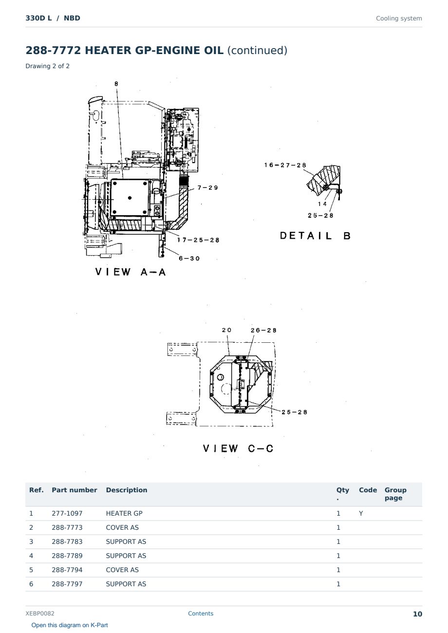 Caterpillar 330D L S/N NBD Partsbook XEBP0082 (English) - sample page 10 of 10 Caterpillar 330D L S/N NBD Partsbook XEBP0082 (English) - sample page 10 of 10