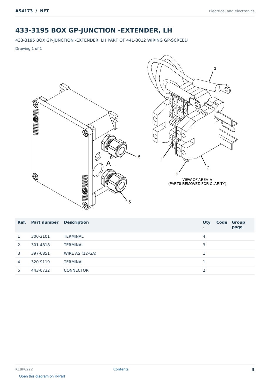 Caterpillar AS4173 S/N NET Partsbook KEBP6222 (English) - sample page 3 of 10 Caterpillar AS4173 S/N NET Partsbook KEBP6222 (English) - sample page 3 of 10
