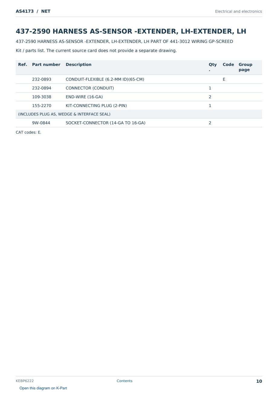 Caterpillar AS4173 S/N NET Partsbook KEBP6222 (English) - sample page 10 of 10 Caterpillar AS4173 S/N NET Partsbook KEBP6222 (English) - sample page 10 of 10