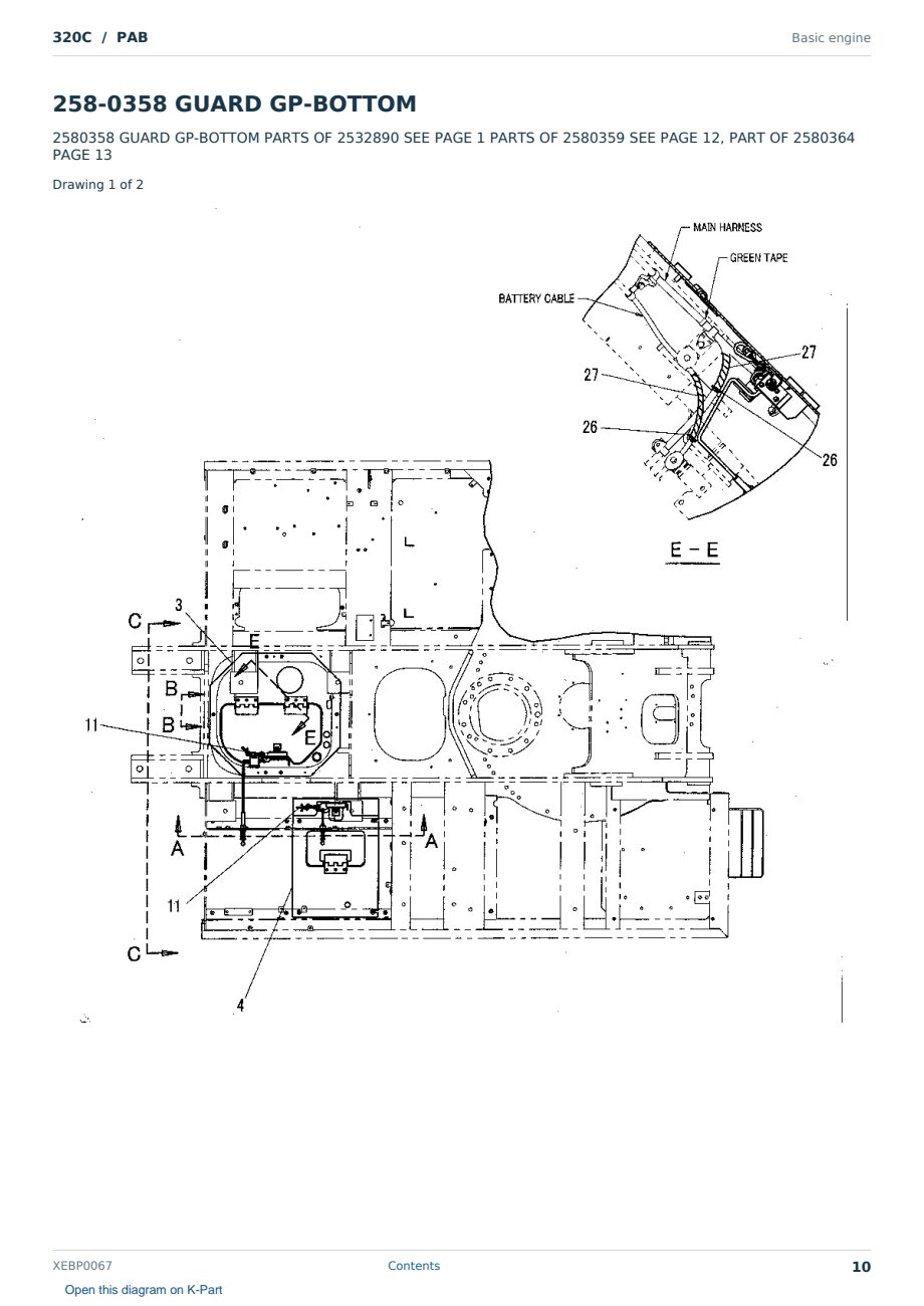 Caterpillar 320C S/N PAB Partsbook XEBP0067 (English) - sample page 10 of 10 Caterpillar 320C S/N PAB Partsbook XEBP0067 (English) - sample page 10 of 10
