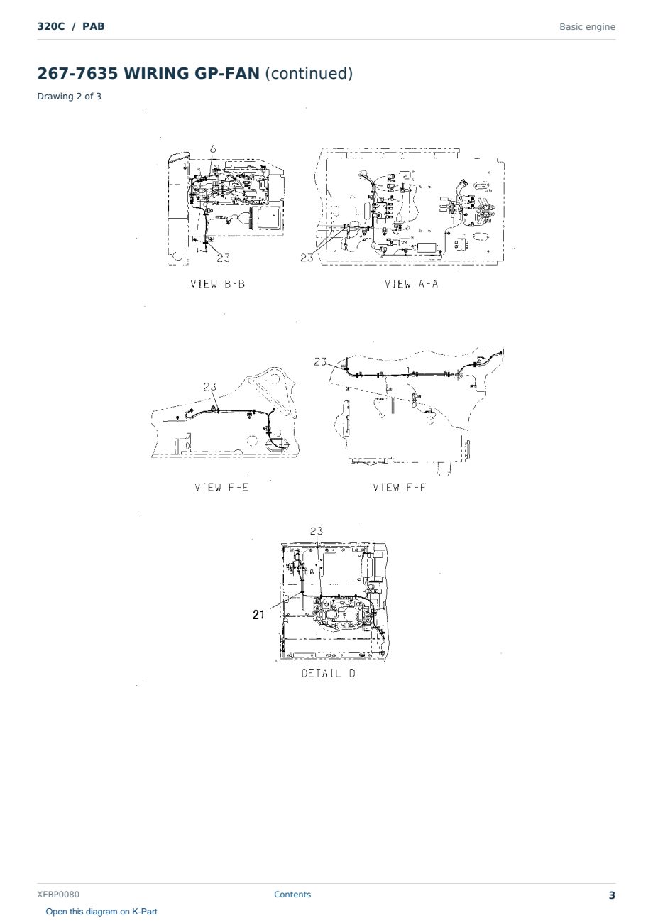Caterpillar 320C S/N PAB Partsbook XEBP0080 (English) - sample page 3 of 10 Caterpillar 320C S/N PAB Partsbook XEBP0080 (English) - sample page 3 of 10