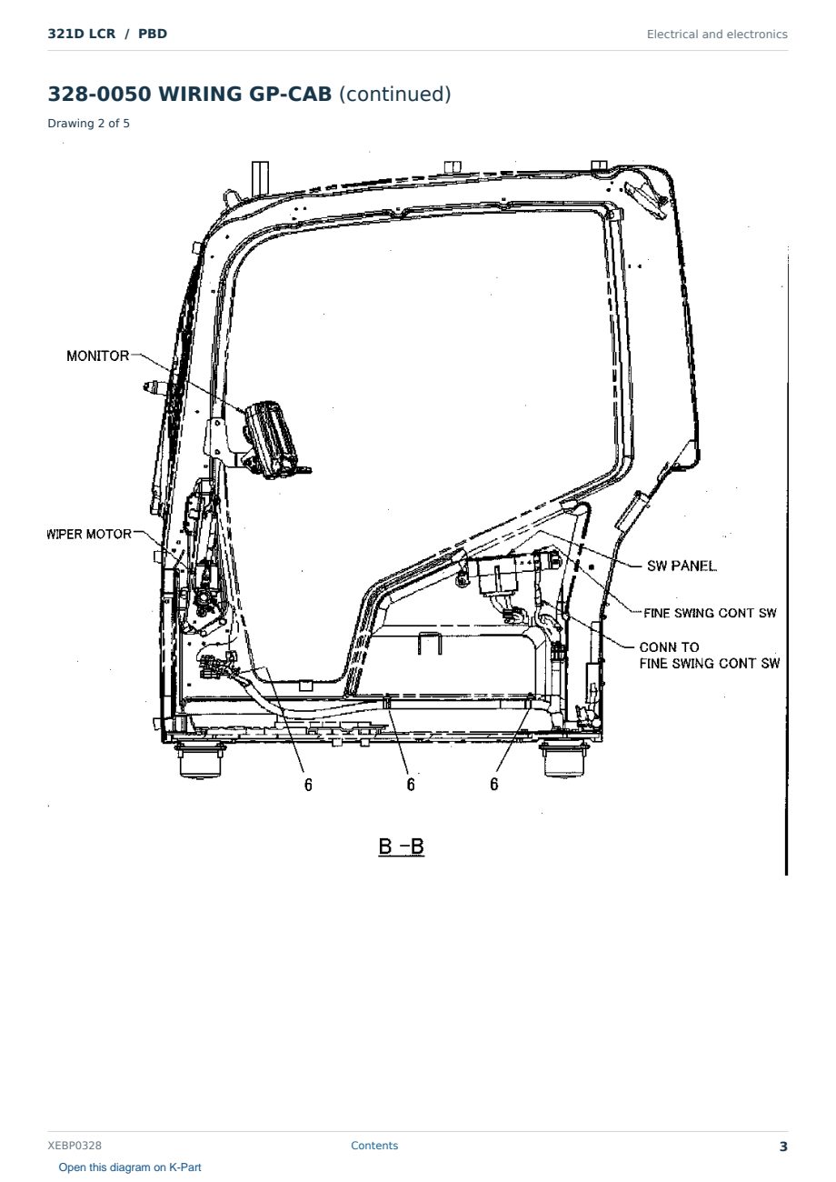 Caterpillar 321D LCR S/N PBD Partsbook XEBP0328 (English) - sample page 3 of 10 Caterpillar 321D LCR S/N PBD Partsbook XEBP0328 (English) - sample page 3 of 10