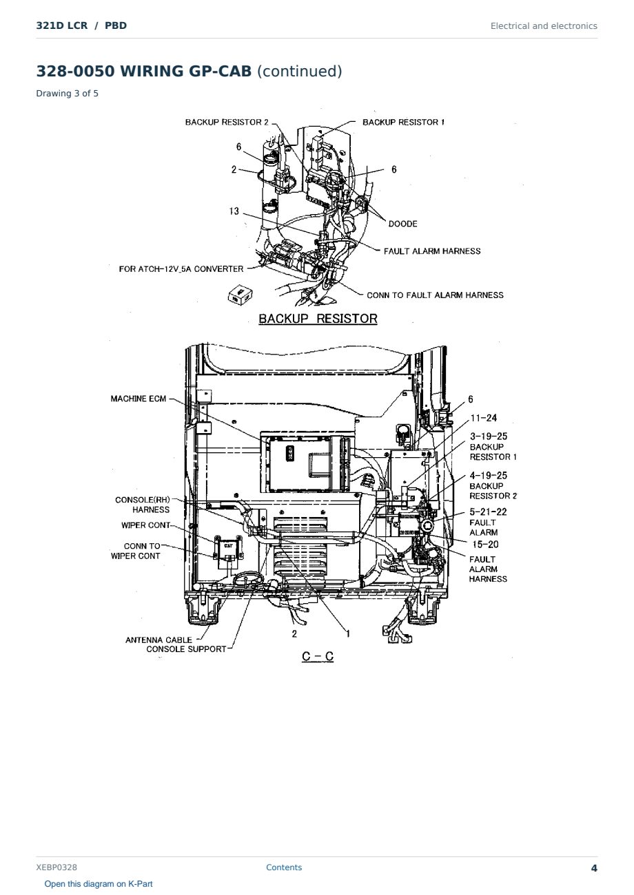 Caterpillar 321D LCR S/N PBD Partsbook XEBP0328 (English) - sample page 4 of 10 Caterpillar 321D LCR S/N PBD Partsbook XEBP0328 (English) - sample page 4 of 10