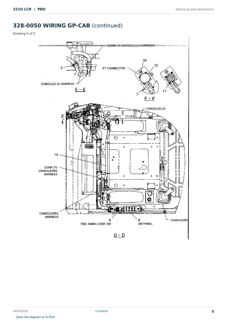 Caterpillar 321D LCR S/N PBD Partsbook XEBP0328 (English) - sample page 5 of 10 Caterpillar 321D LCR S/N PBD Partsbook XEBP0328 (English) - sample page 5 of 10