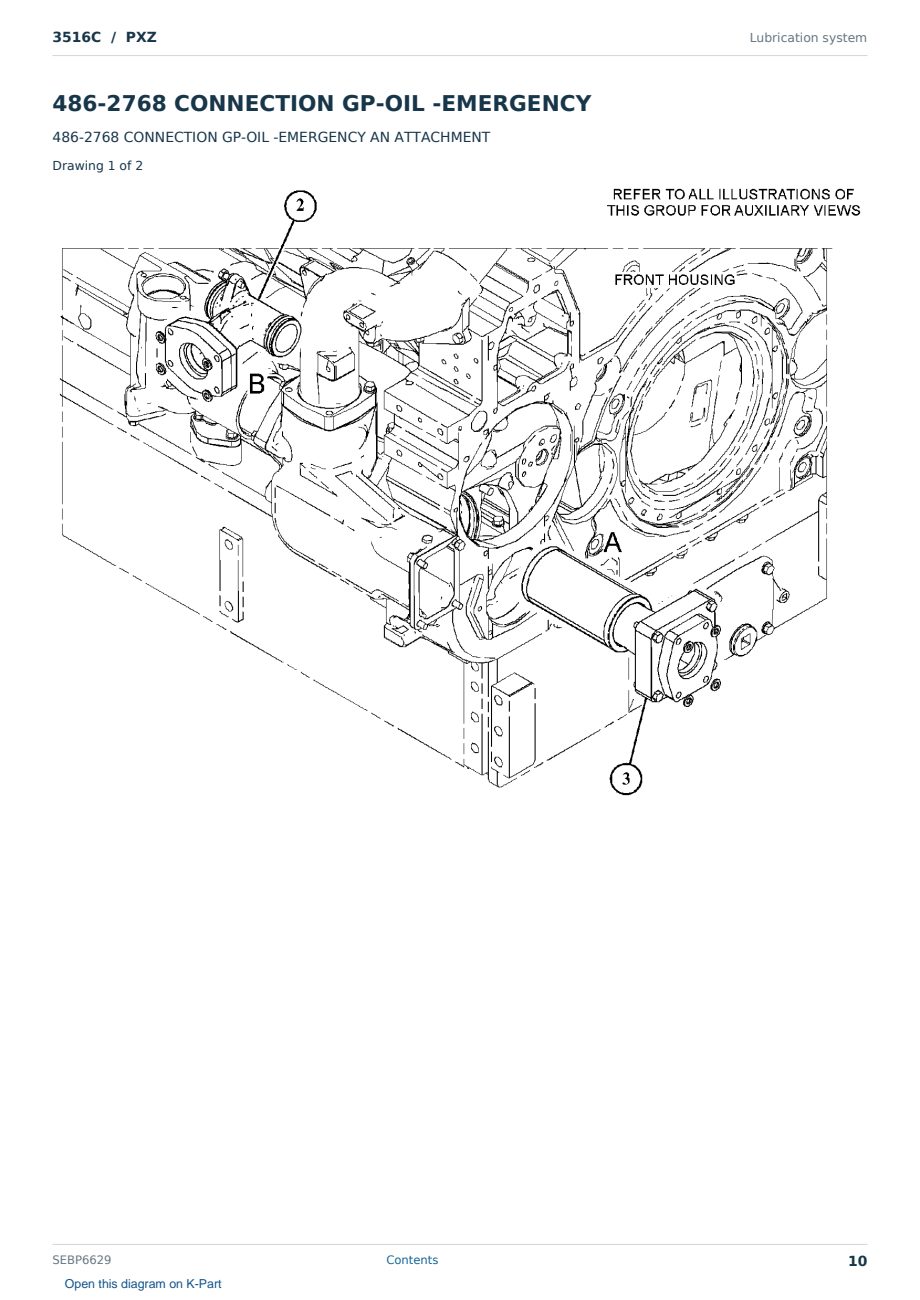Caterpillar 3516C S/N PXZ Partsbook SEBP6629 (English) - sample page 10 of 10 Caterpillar 3516C S/N PXZ Partsbook SEBP6629 (English) - sample page 10 of 10