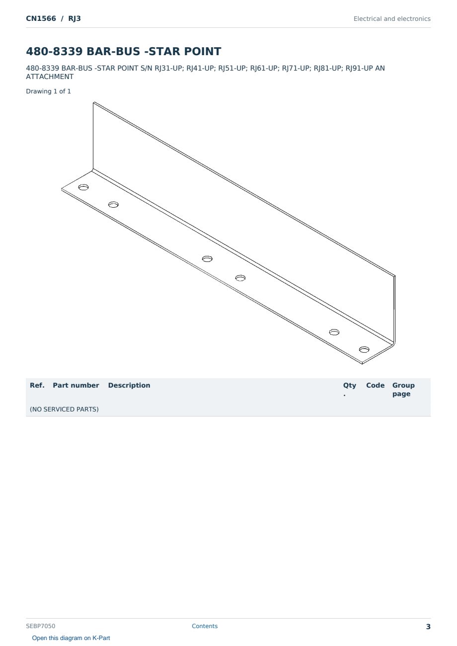 Caterpillar CN1566 S/N RJ3 Partsbook SEBP7050 (English) - sample page 3 of 10 Caterpillar CN1566 S/N RJ3 Partsbook SEBP7050 (English) - sample page 3 of 10