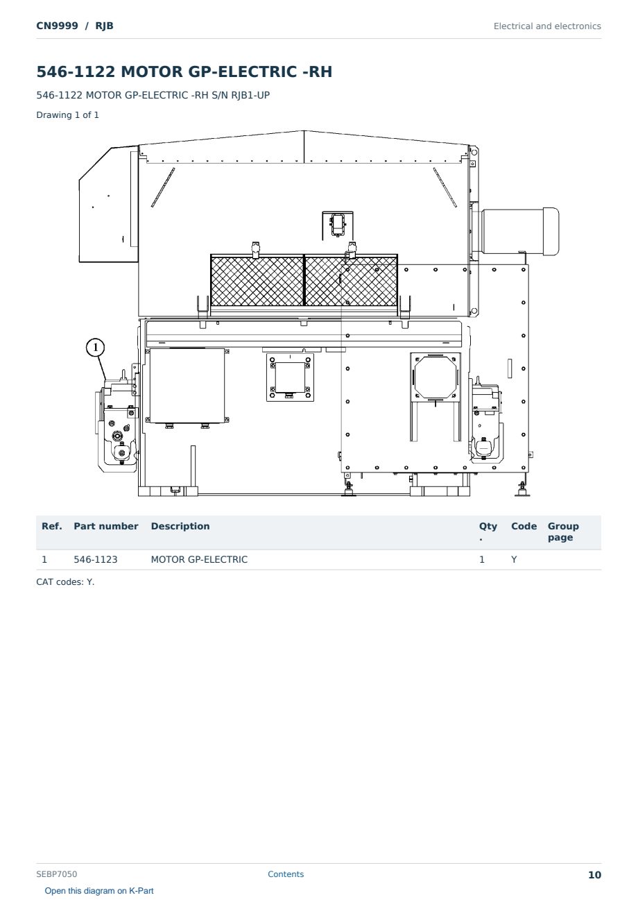 Caterpillar CN9999 S/N RJB Partsbook SEBP7050 (English) - sample page 10 of 10 Caterpillar CN9999 S/N RJB Partsbook SEBP7050 (English) - sample page 10 of 10