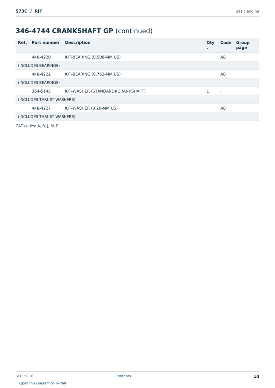 Caterpillar 573C S/N RJT Partsbook SEBP5118 (English) - sample page 10 of 10 Caterpillar 573C S/N RJT Partsbook SEBP5118 (English) - sample page 10 of 10