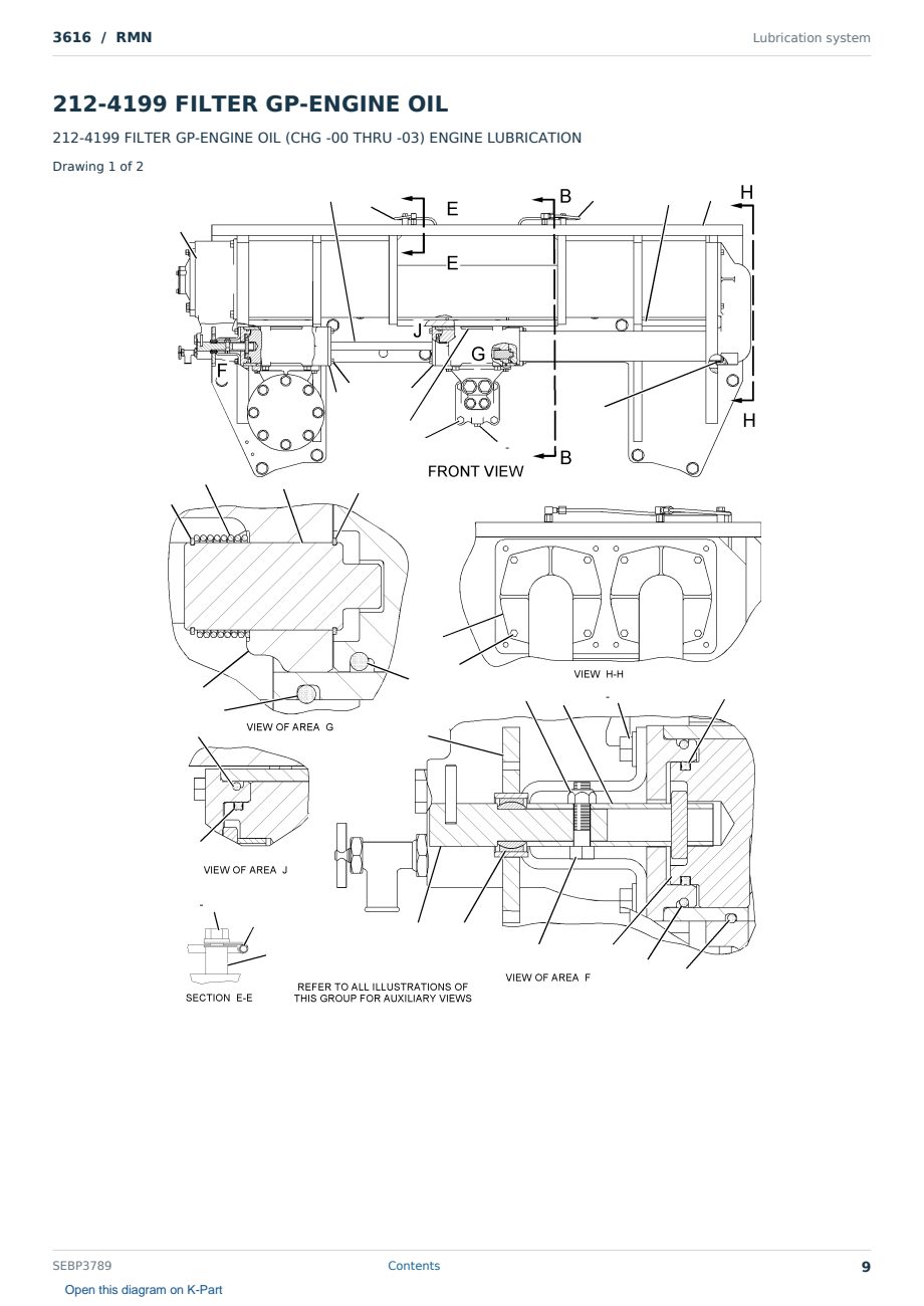 Caterpillar 3616 S/N RMN Partsbook SEBP3789 (English) - sample page 9 of 10 Caterpillar 3616 S/N RMN Partsbook SEBP3789 (English) - sample page 9 of 10