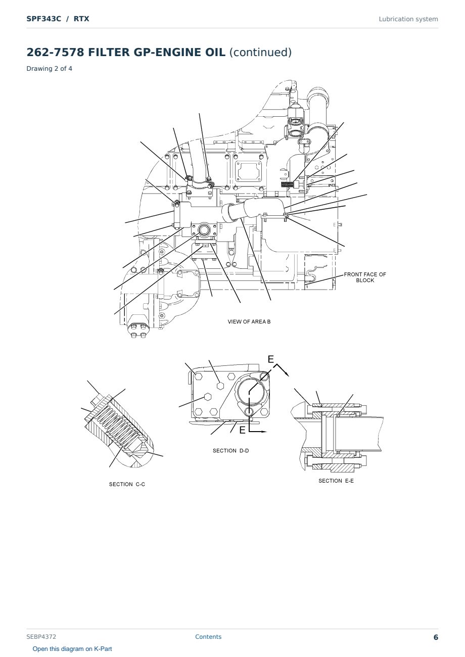 Caterpillar SPF343C S/N RTX Partsbook SEBP4372 (English) - sample page 6 of 10 Caterpillar SPF343C S/N RTX Partsbook SEBP4372 (English) - sample page 6 of 10