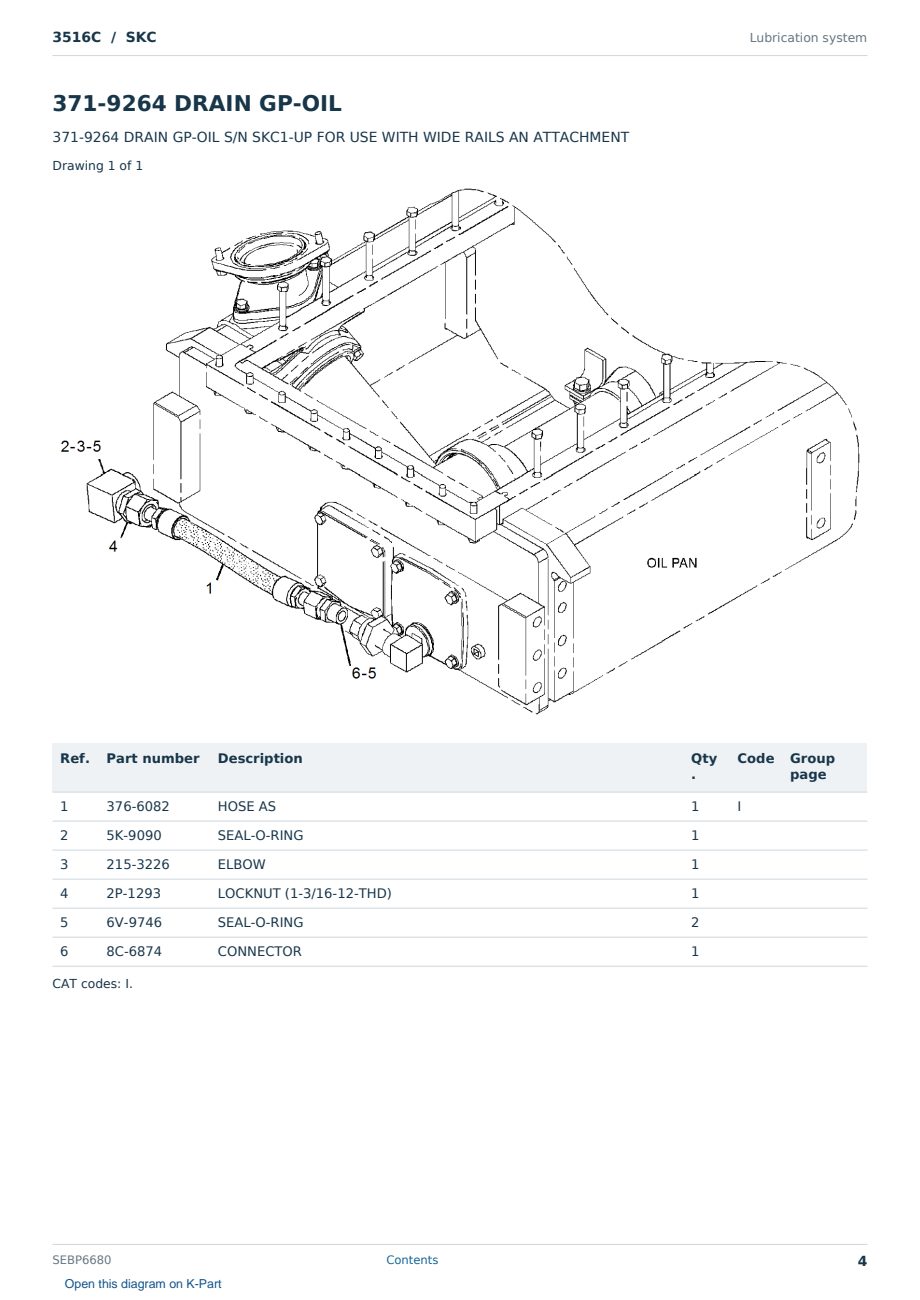Caterpillar 3516C S/N SKC Partsbook SEBP6680 (English) - sample page 4 of 10 Caterpillar 3516C S/N SKC Partsbook SEBP6680 (English) - sample page 4 of 10