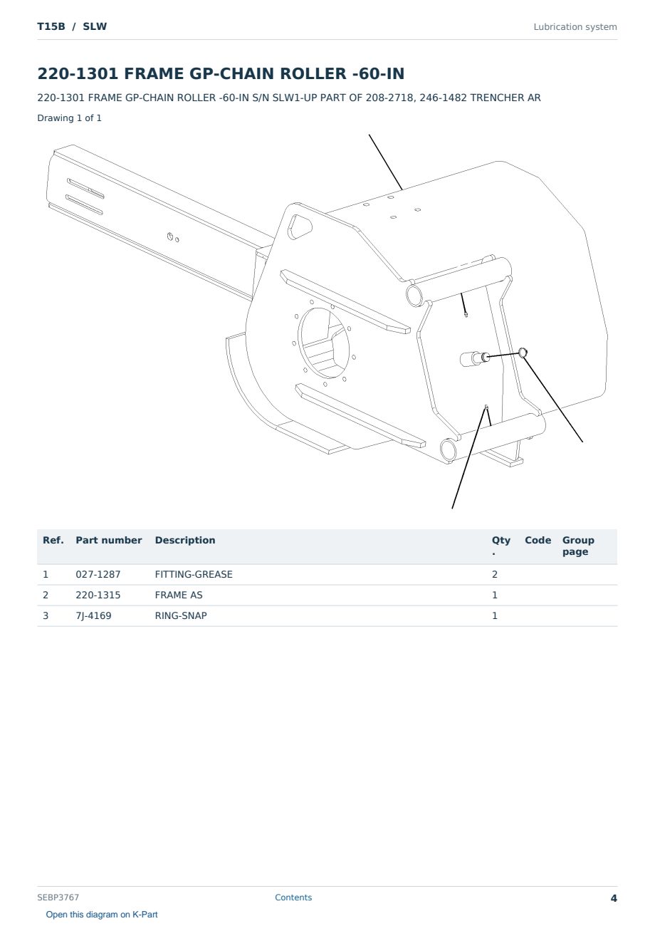 Caterpillar T15B S/N SLW Partsbook SEBP3767 (English) - sample page 4 of 10 Caterpillar T15B S/N SLW Partsbook SEBP3767 (English) - sample page 4 of 10