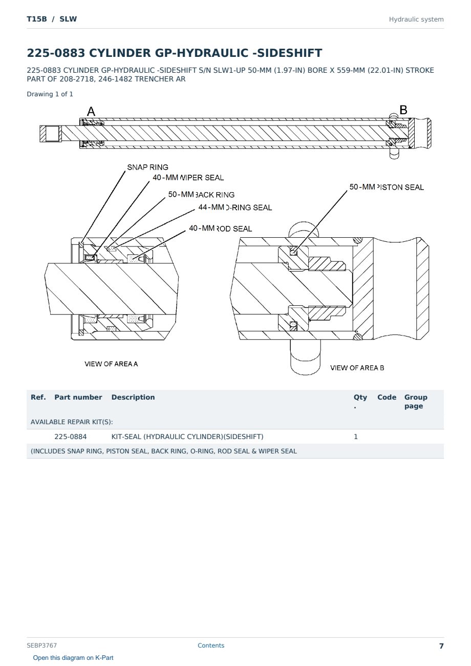 Caterpillar T15B S/N SLW Partsbook SEBP3767 (English) - sample page 7 of 10 Caterpillar T15B S/N SLW Partsbook SEBP3767 (English) - sample page 7 of 10