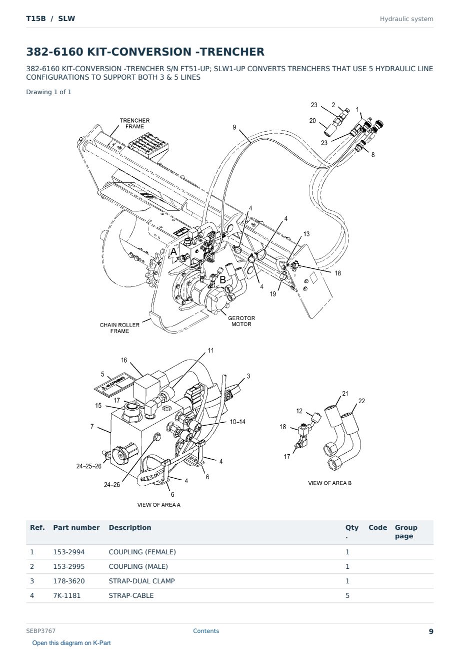 Caterpillar T15B S/N SLW Partsbook SEBP3767 (English) - sample page 9 of 10 Caterpillar T15B S/N SLW Partsbook SEBP3767 (English) - sample page 9 of 10